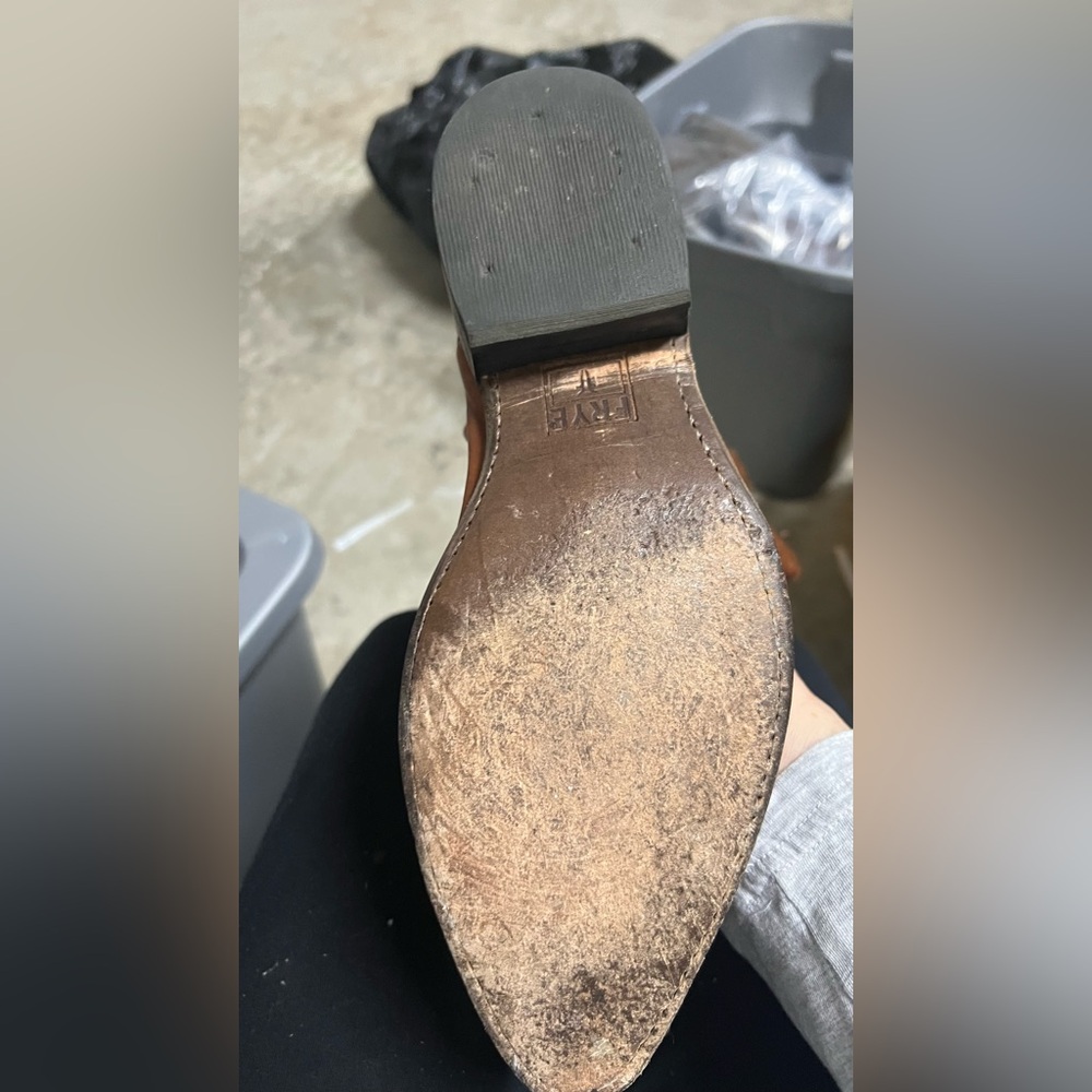 Frye Brown Leather Cowboy Boots - Picture 11 of 13